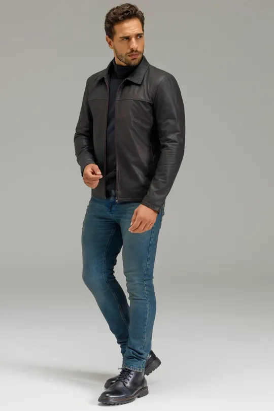 Jaqueta Nick de Couro Ranger Brown