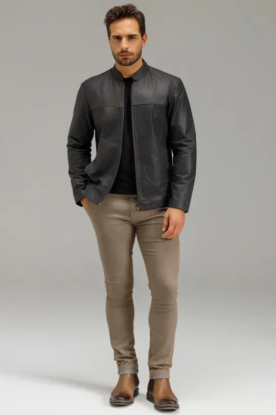Jaqueta de Couro Ranger Brown Tom