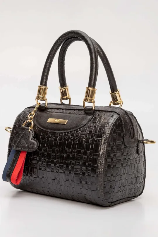Bolsa de Couro Tresse Preto