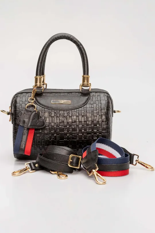 Bolsa de Couro Tresse Preto
