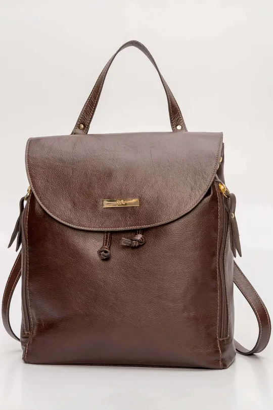 Mochila de Couro Cozy Pinhão