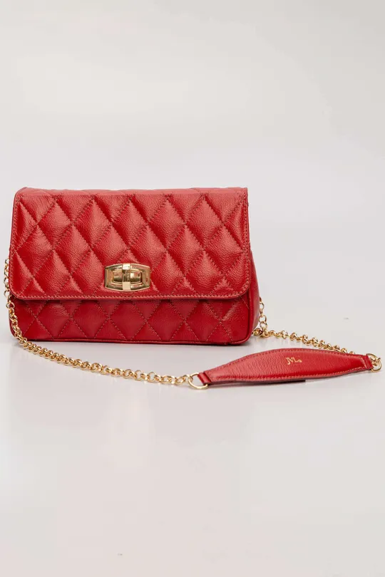 Bolsa de Couro Vermelha