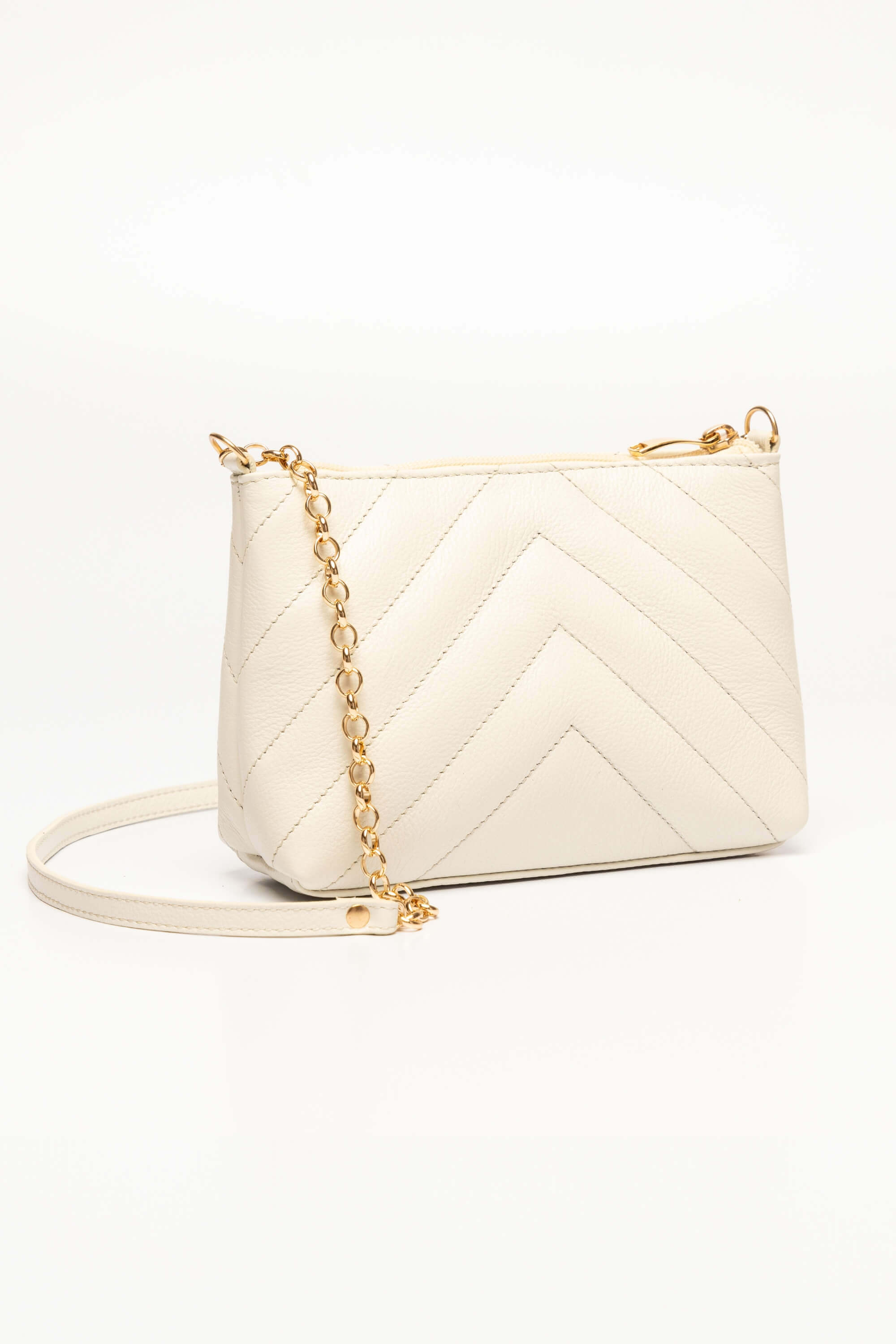 Bolsa de Couro Off White | JVL