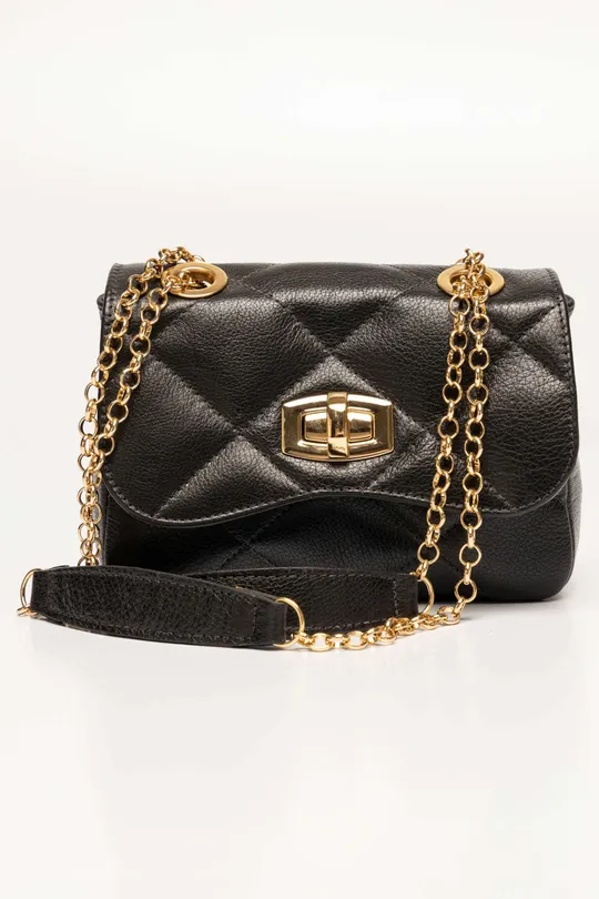 Bolsa de Couro Preta