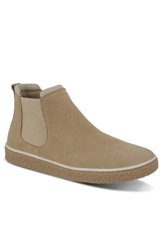 Bota de Couro Areia