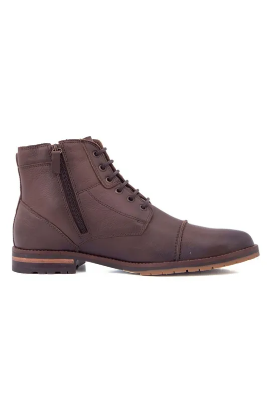 Bota de Couro Soft Ocre