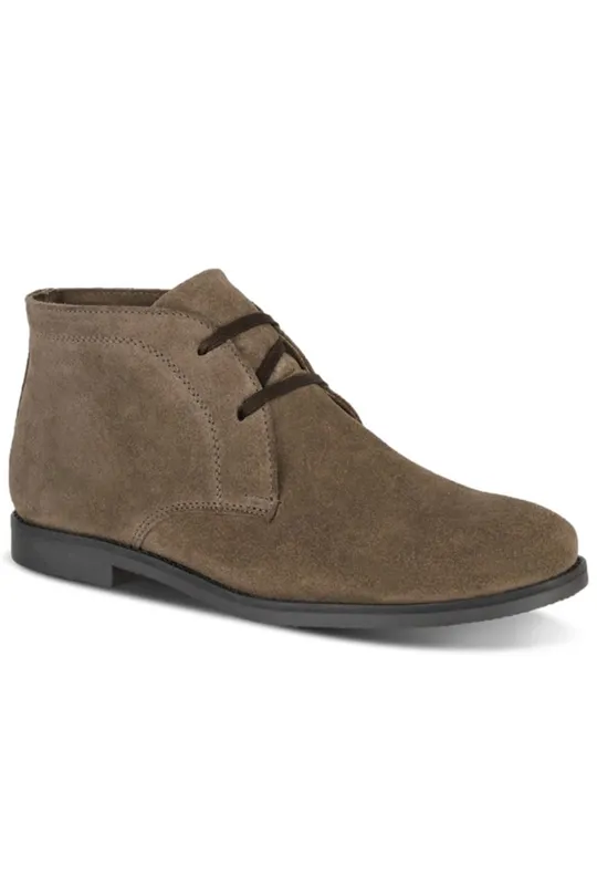Bota Chelsea de Couro Café