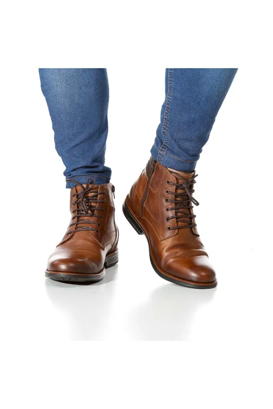 Bota de Couro Hunter Conhaque Cooper