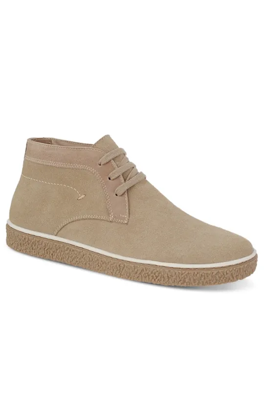 Bota de Couro Areia
