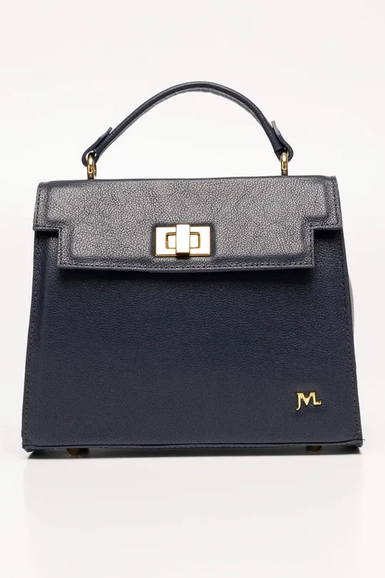 Bolsa Gio de Couro Marinho