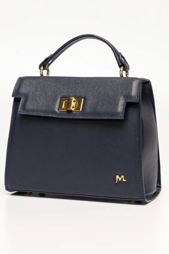 Bolsa Gio de Couro Marinho