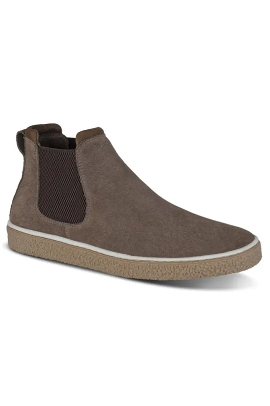 Bota de Couro Café