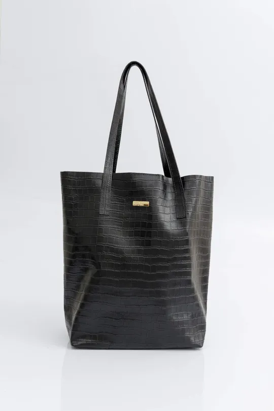Bolsa de Couro Preta