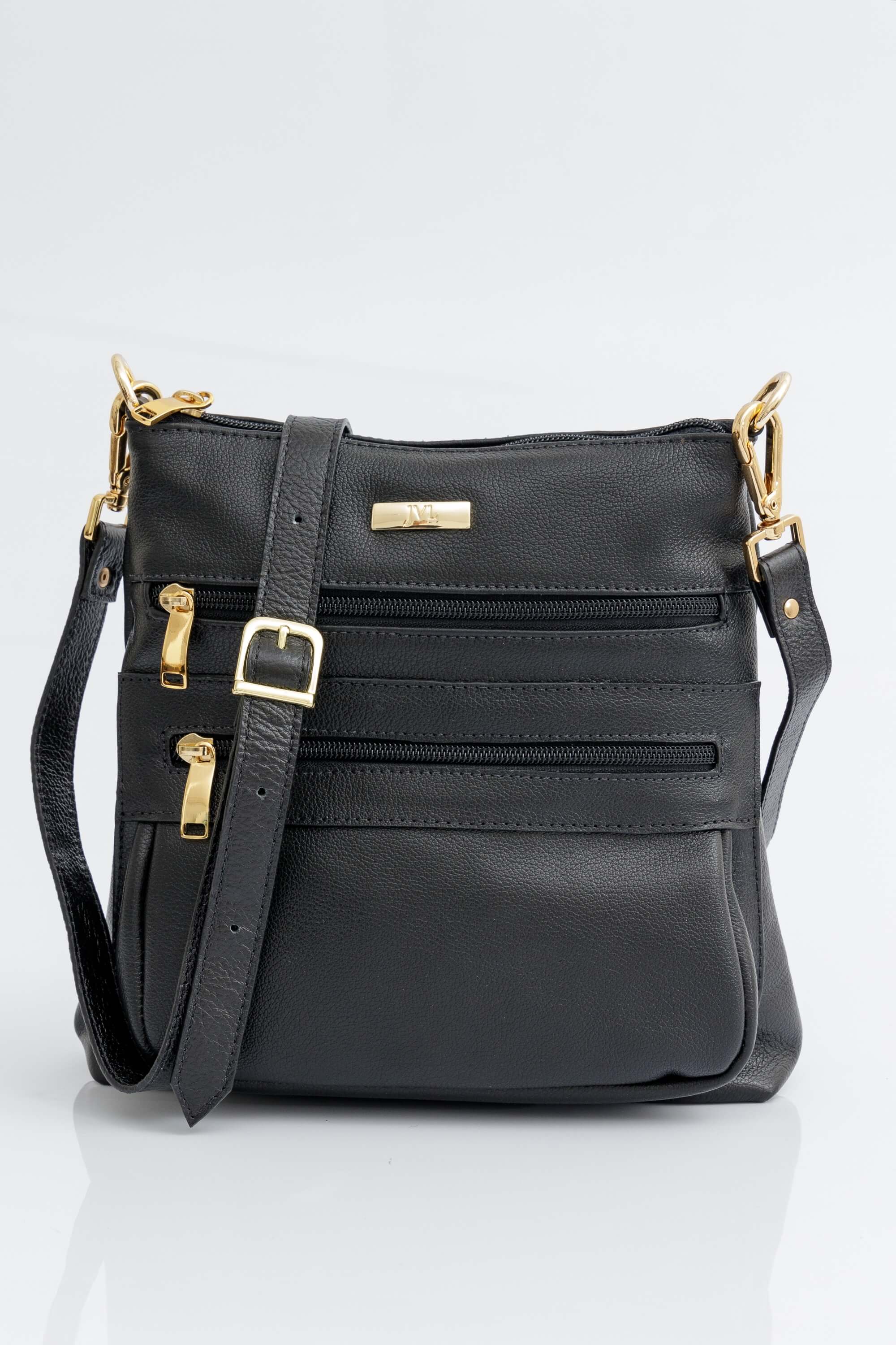 Bolsa de Couro Preta