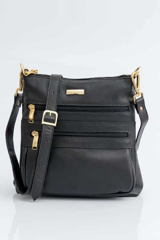 Bolsa de Couro Preta