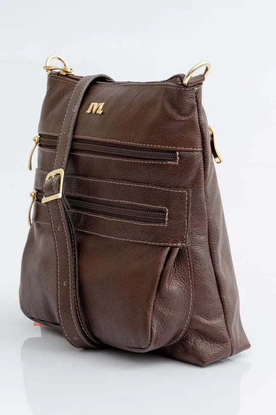Bolsa de Couro Cozy Pinhão Bolsa de Couro Cozy Pinhão