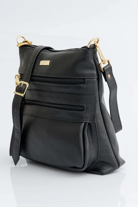 Bolsa de Couro Preta