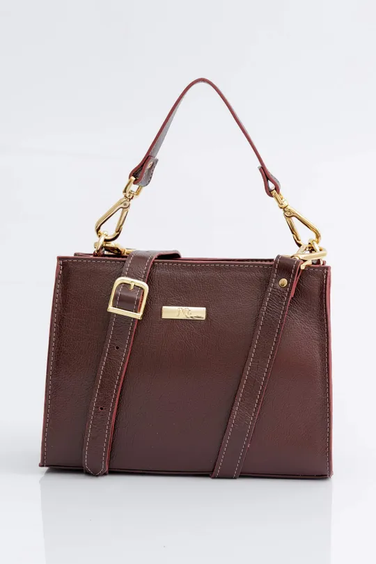 Bolsa de Couro Cozy Marsala