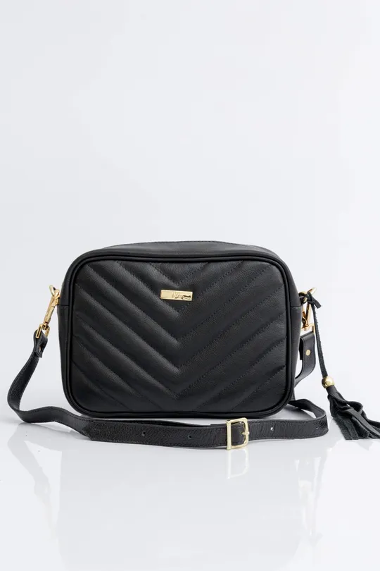 Bolsa de Couro Preta