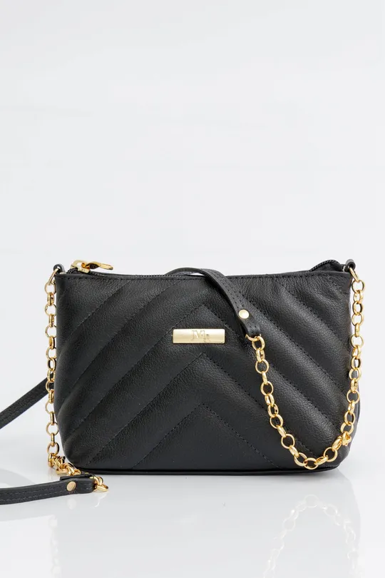 Bolsa de Couro Preta