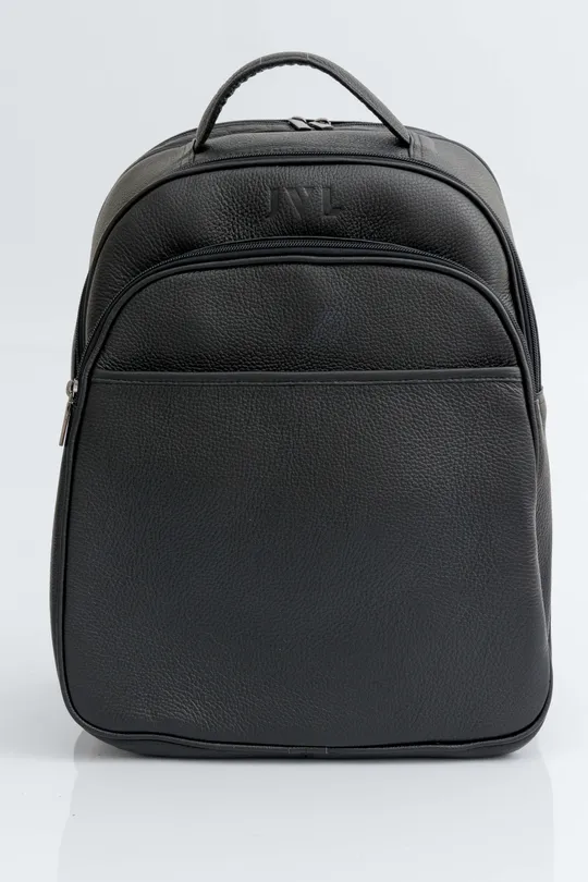 Mochila de Couro Preta