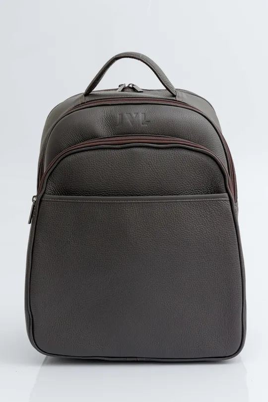 Mochila de Couro Marrom