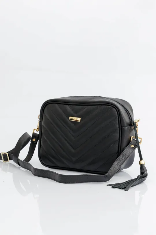 Bolsa de Couro Preta Bolsa de Couro Preta