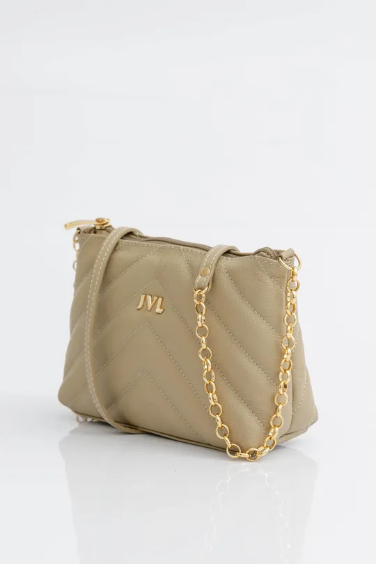 Bolsa de Couro Taupe
