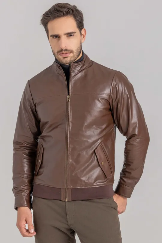 Jaqueta Sam de Couro Country Chocolate