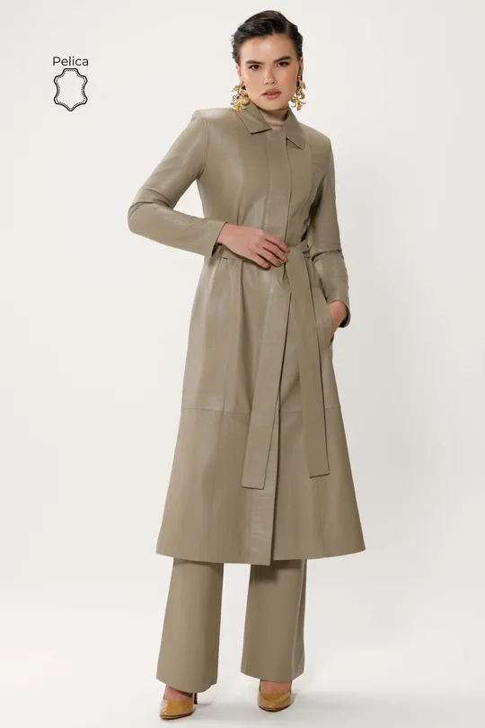 Trench Coat Agata Pelica Sálvia