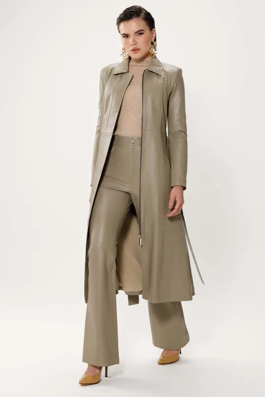 Trench Coat Agata Pelica Sálvia