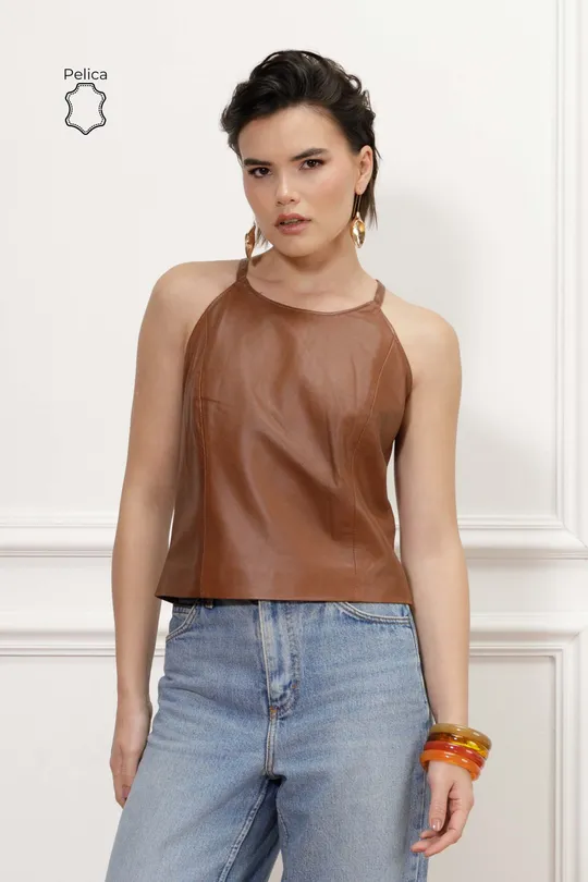 Blusa Elena - Pelica Caramelo