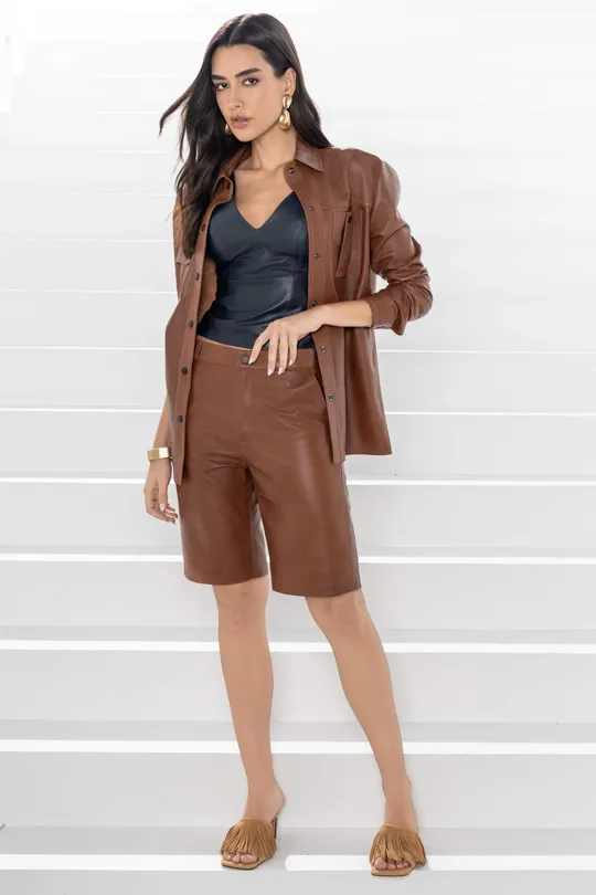 Camisa Jill Pelica Caramelo
