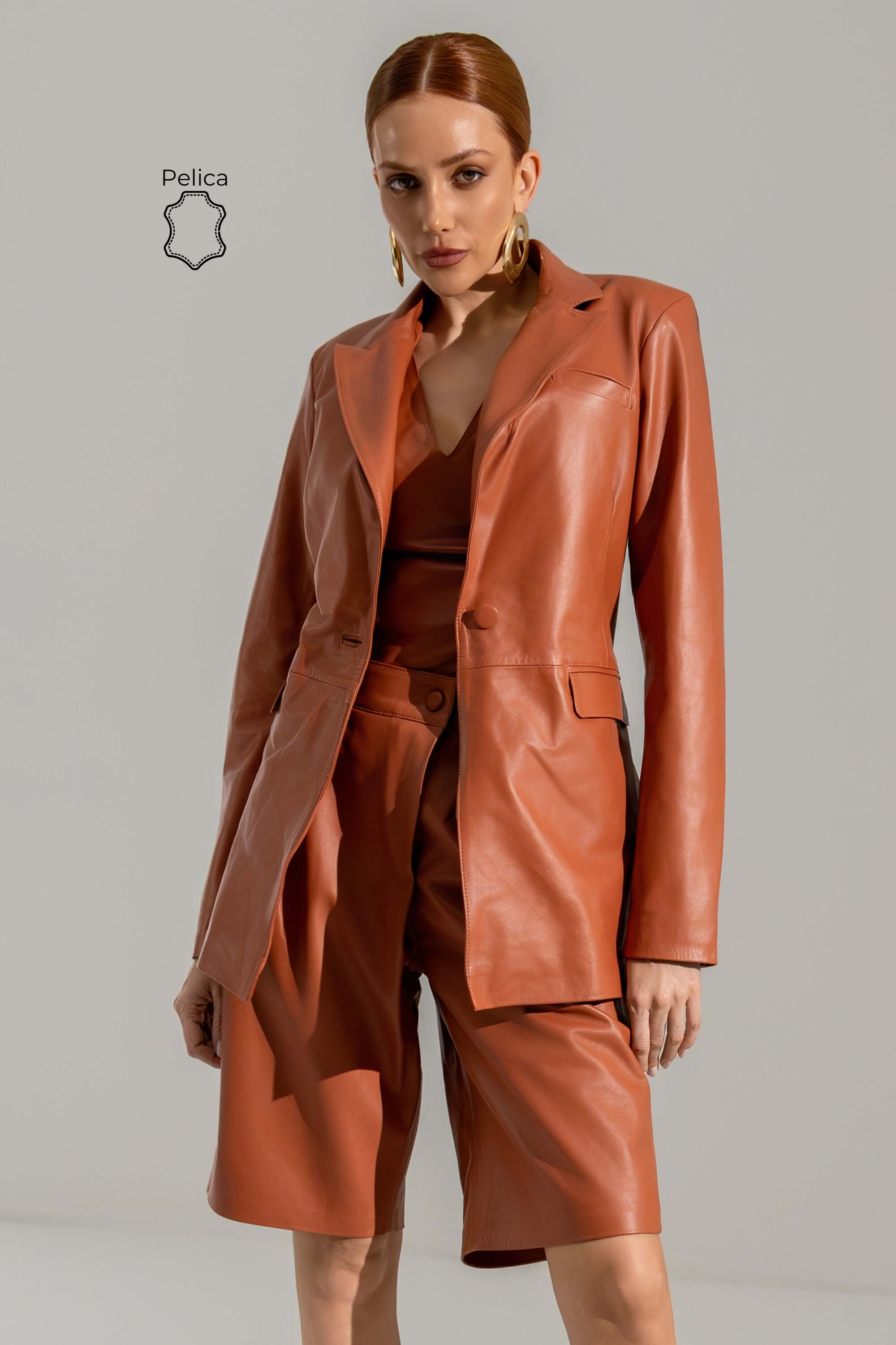 美品✨NEXUSVII. SUPPLEX BLAZE JKT ブレザージャケット HIDEAWAYS NICOLE（ハイダウェイニコル）の「フェイクレザーブルゾン