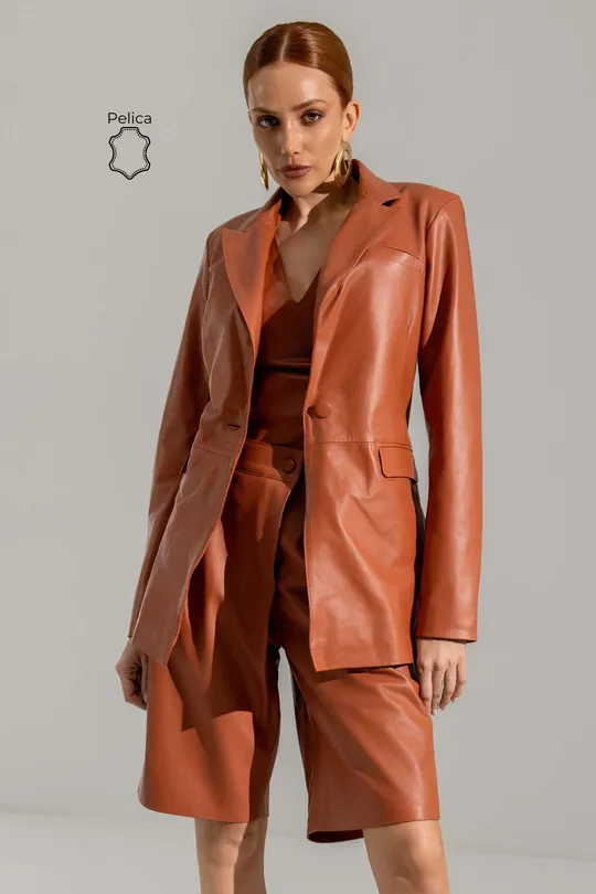 Blazer Oversized Jaque Pelica Ginger