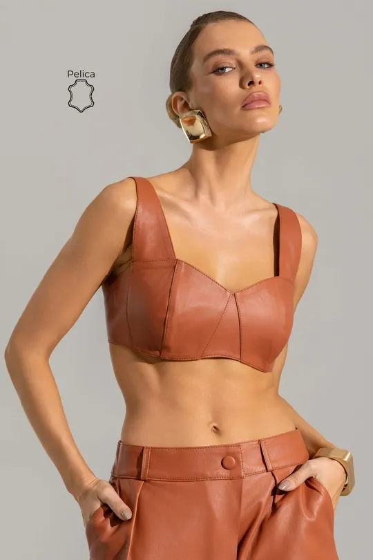 Top Curto Rylie Pelica Ginger