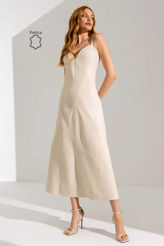 Vestido Stacie Pelica Off White