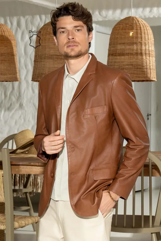 Blazer August Pelica Caramelo