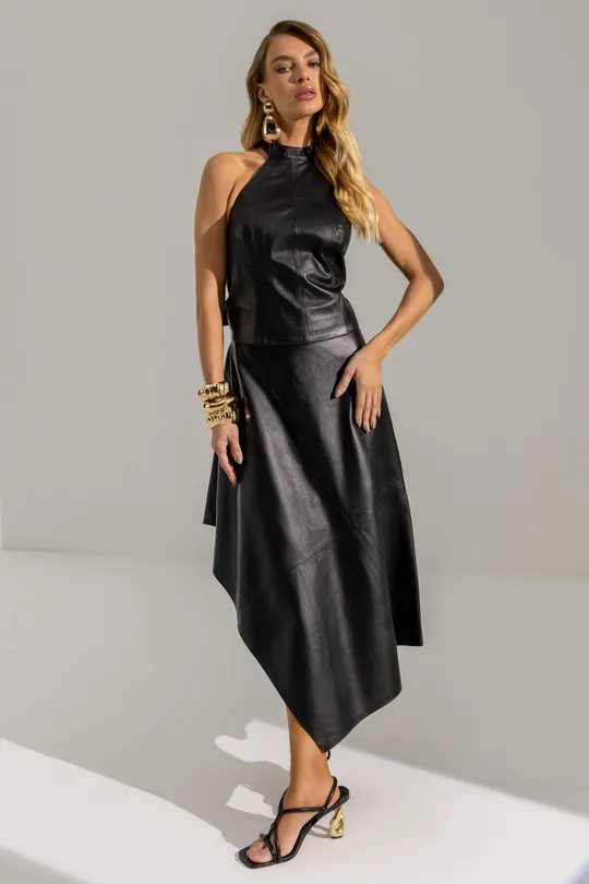 Blusa Halter Anik Pelica Preto