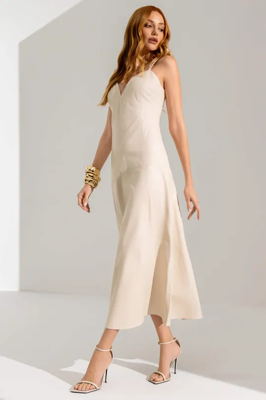 Vestido Stacie Pelica Off White
