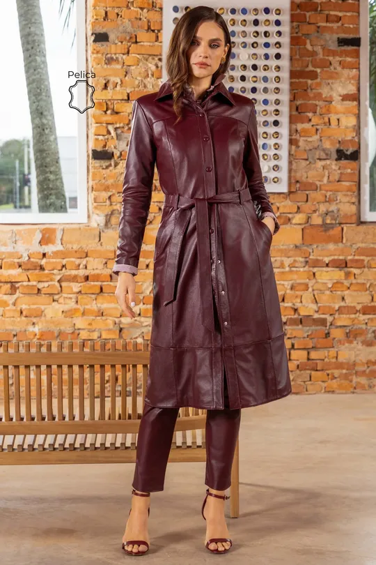 Casaco Lina Pelica Burgundy