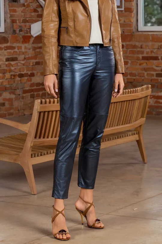 Calça Livia Marinho Metalizado