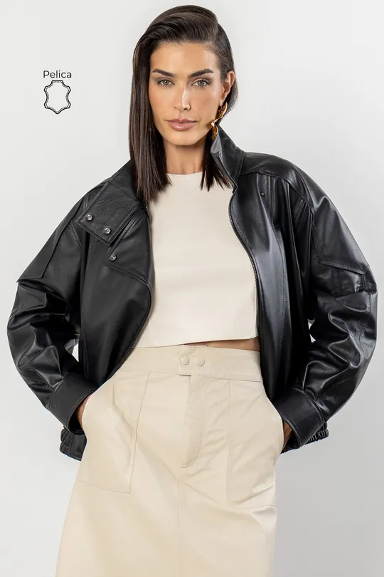 Jaqueta Devon Oversized - Pelica Preta
