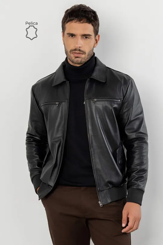 Jaqueta Masculina Leon - Pelica Preta