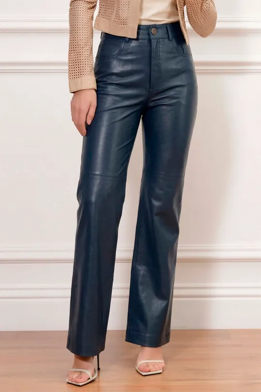 Calça Flare Lunna - Pelica Marinho
