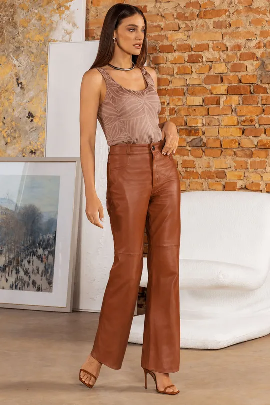Calça Flare Lunna - Pinhão