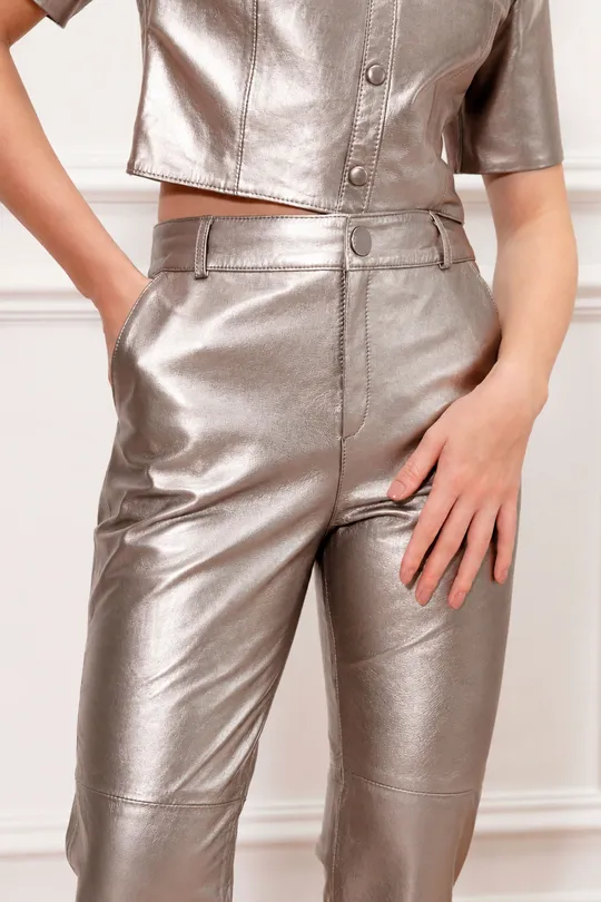 Calça Sulli - Pelica Prata Calça Sulli - Pelica Prata