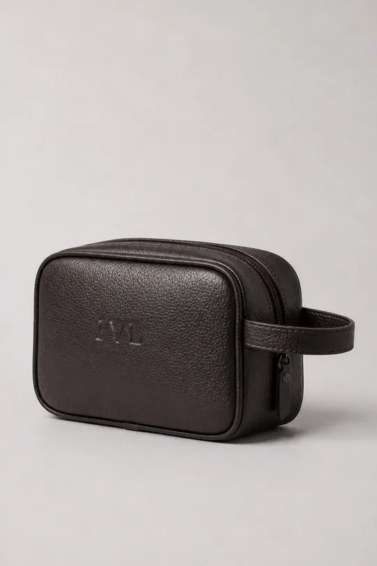 Necessaire de Couro Marrom