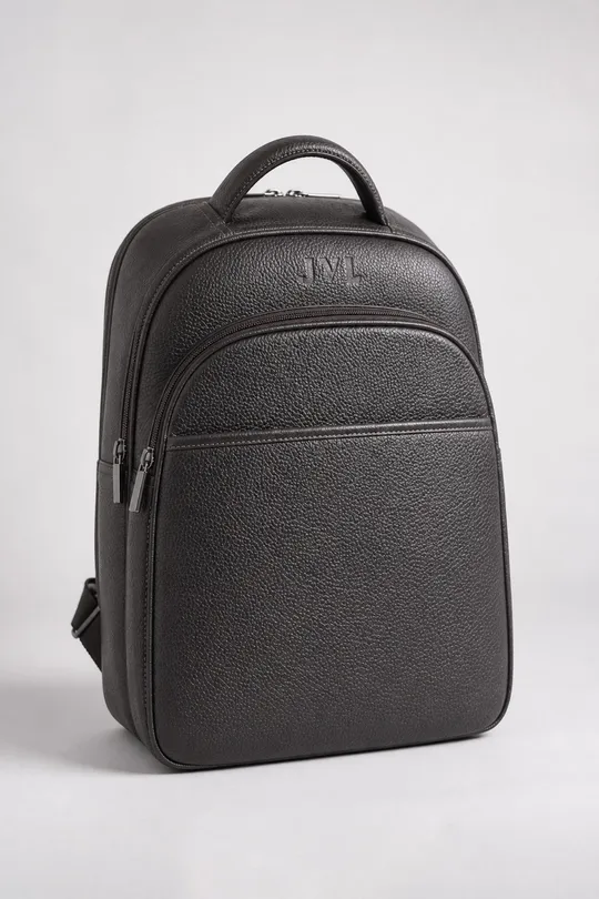 Mochila de Couro Marrom