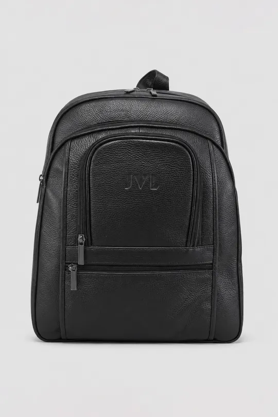 Mochila de Couro Preta